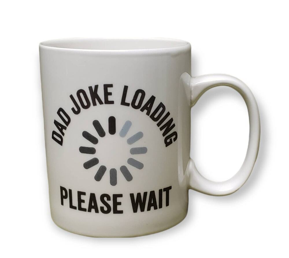 Dad Joke Loading Coffee / Beverage Mug Glass Cup • Glass • P Graham Dunn